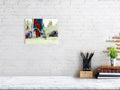 Vibrant Landscape Fine Art Print, Tropical Home Decor, Beach House Wall Art, Nature Painting, Gift for Art Lovers, Relaxing Atmosphere