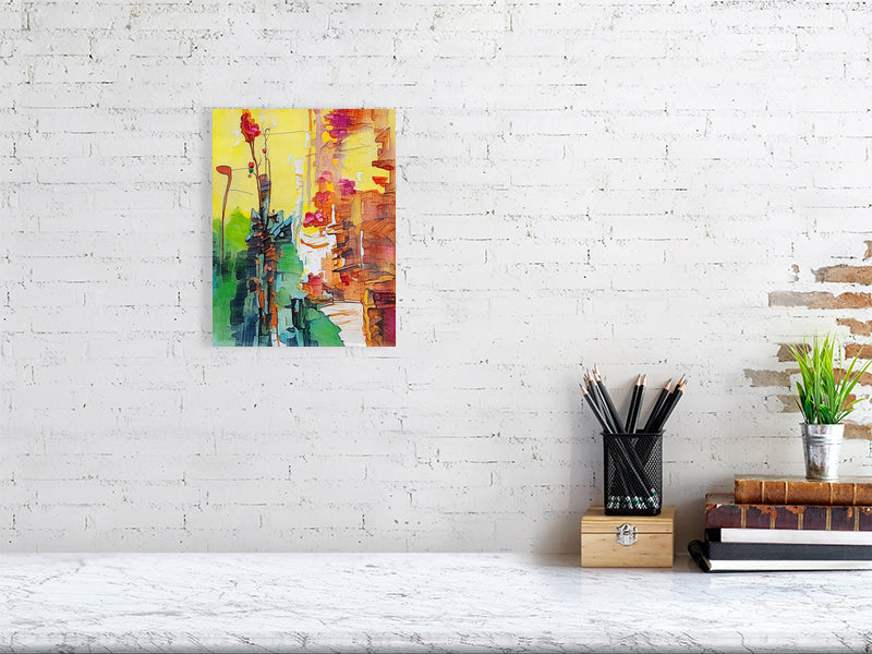 Colorful Urban Abstract Fine Art Print, Home Decor, Gift for Art Lovers, Bright Room Accent, Unique Wall Piece