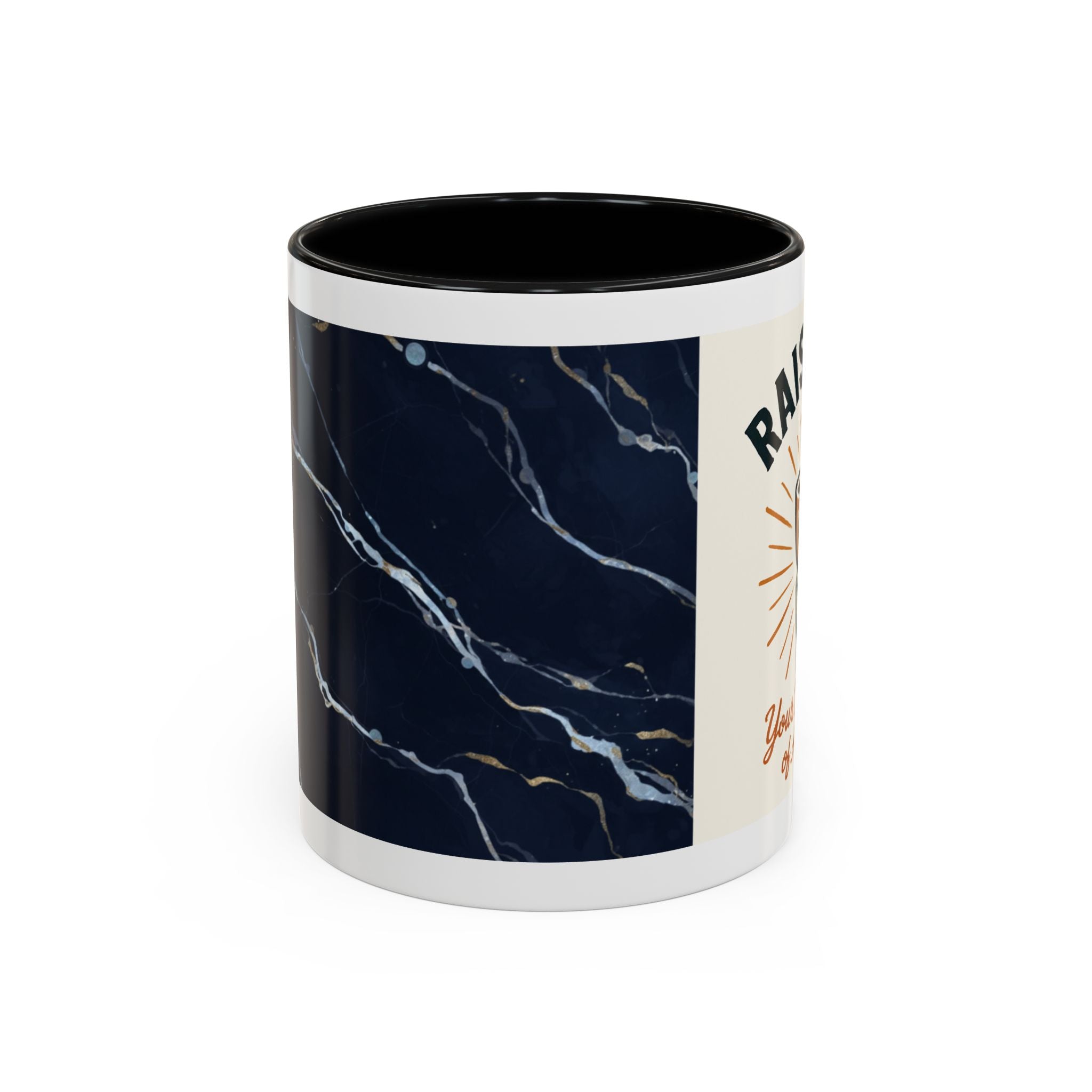 Sunshine Coffee Pour Mug Accent Coffee Mug | retro sunburst coffee design