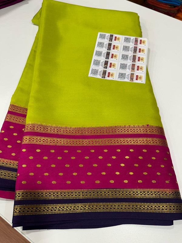 120g Pure Mysore Silk Mark Certified Exclusive Saree