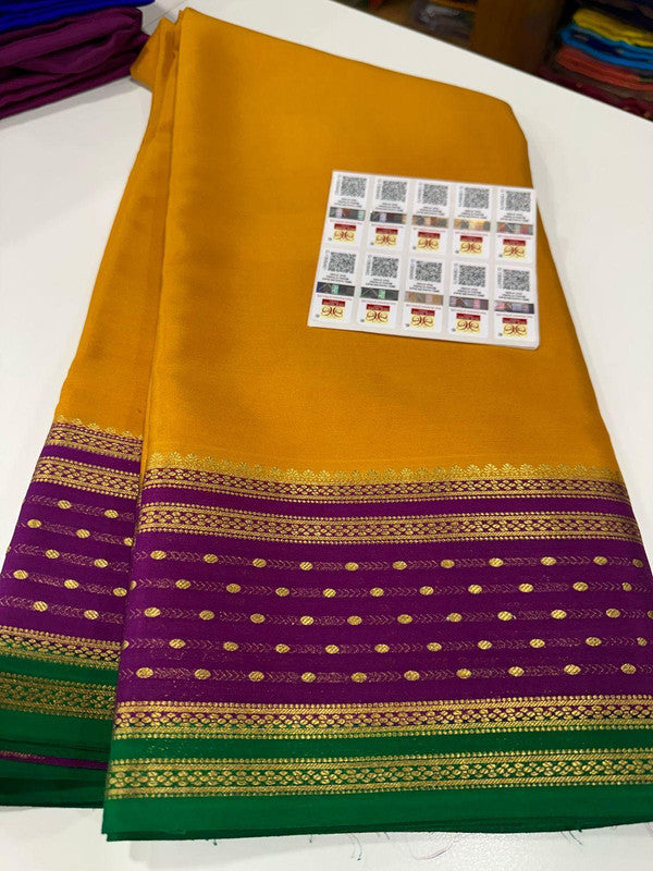 120g Pure Mysore Silk Mark Certified Exclusive Saree