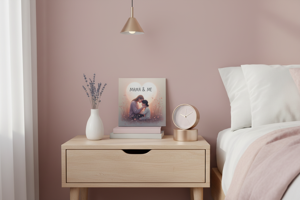 Mama & Me Canvas Wall Art | Mother Child Nursery Decor