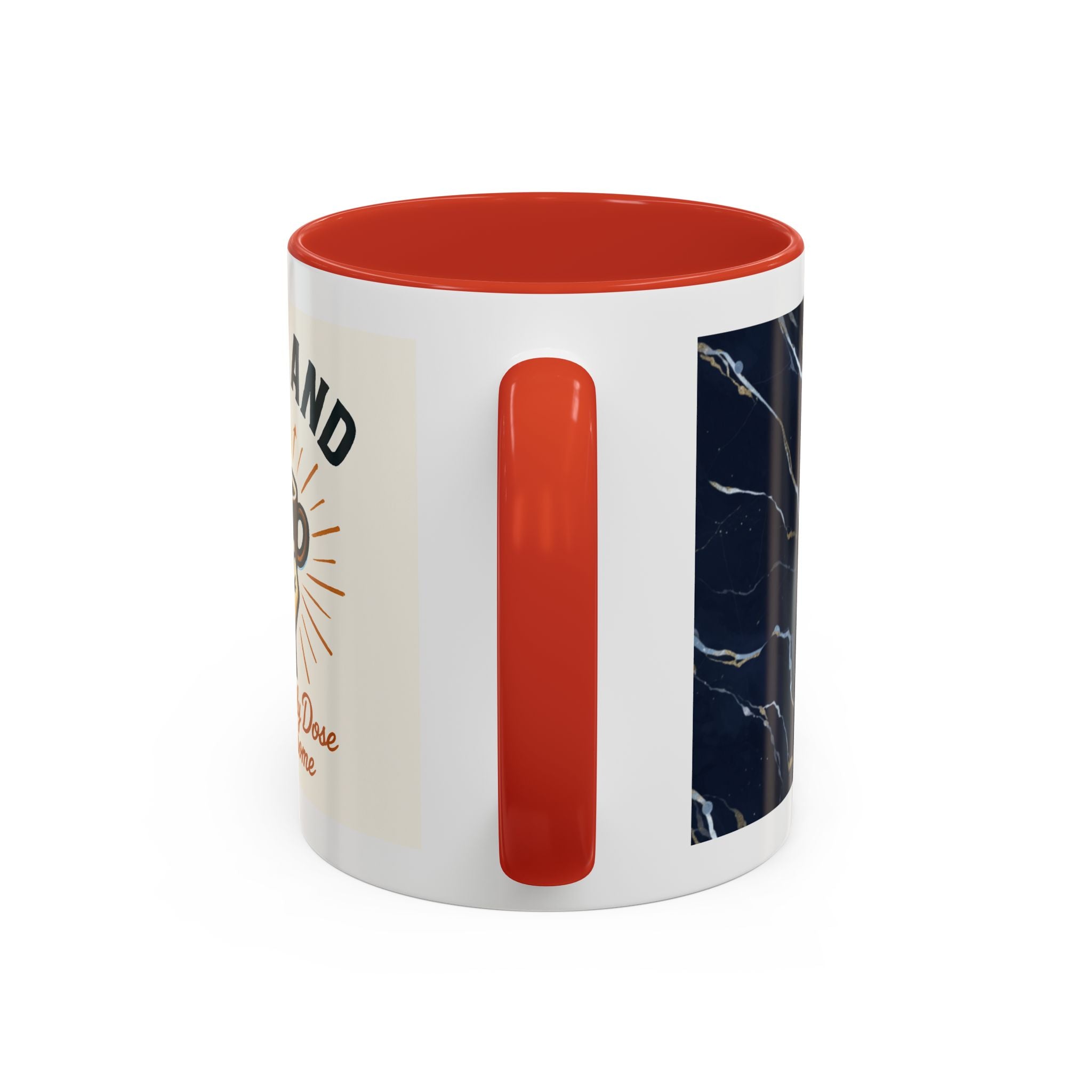 Sunshine Coffee Pour Mug Accent Coffee Mug | retro sunburst coffee design