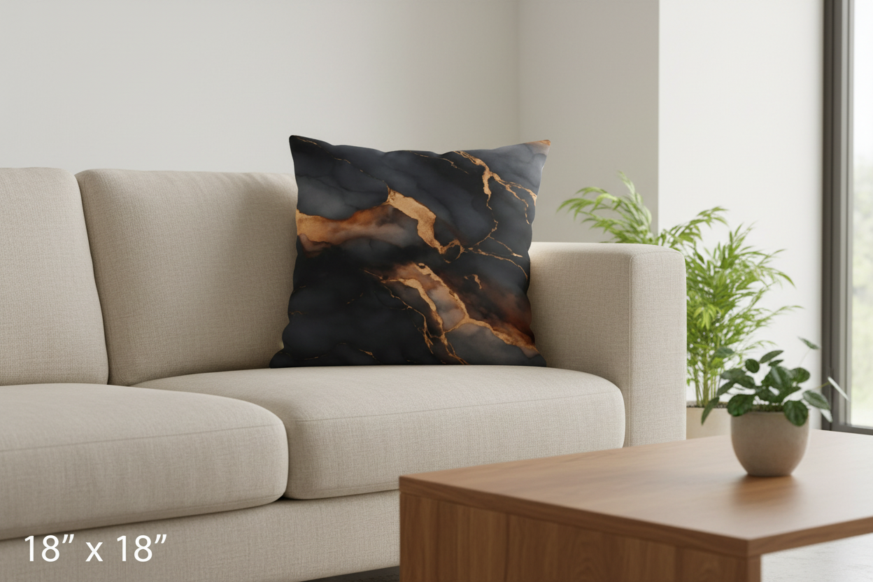 Decorative Pillow Case - Soft Polyester Pillowcase with Hidden Zipper