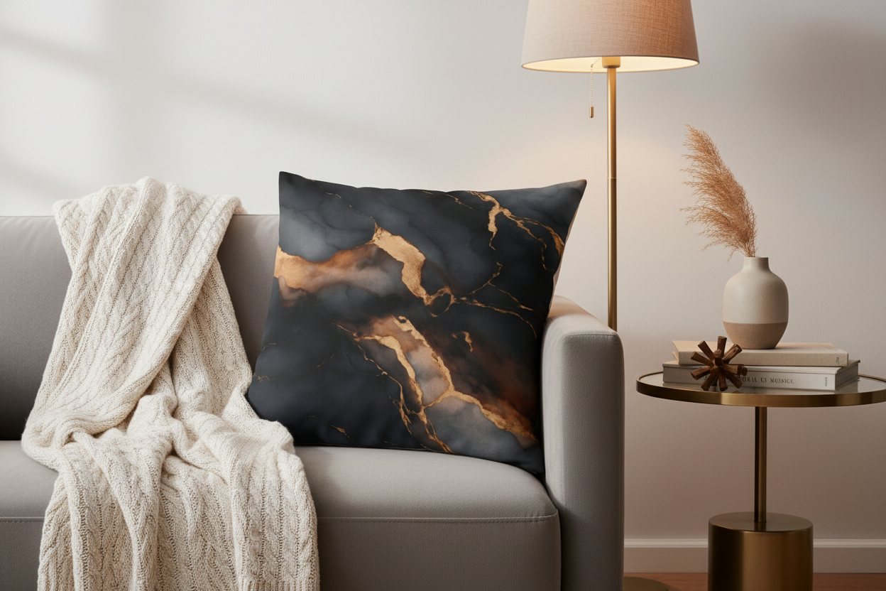Decorative Pillow Case - Soft Polyester Pillowcase with Hidden Zipper