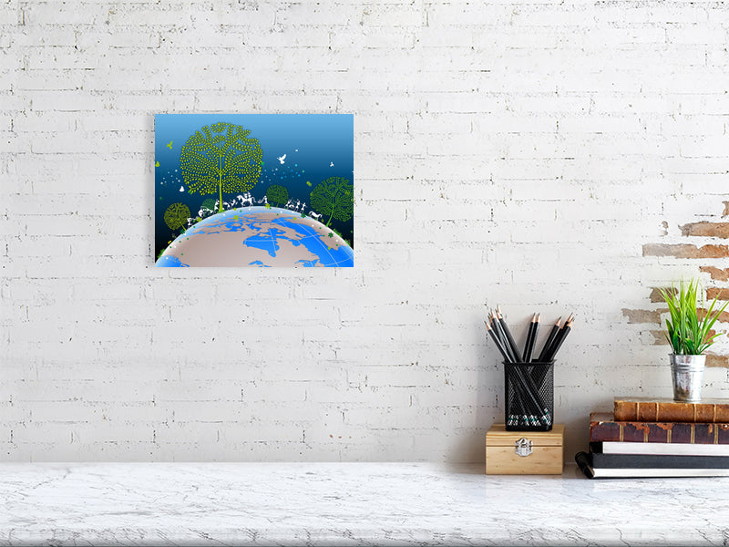 Eco-Friendly Tribal Fine Art Print, Nature Wall Decor, Earth-Themed Artwork, Sustainable Home Decoration, Green Living Gift