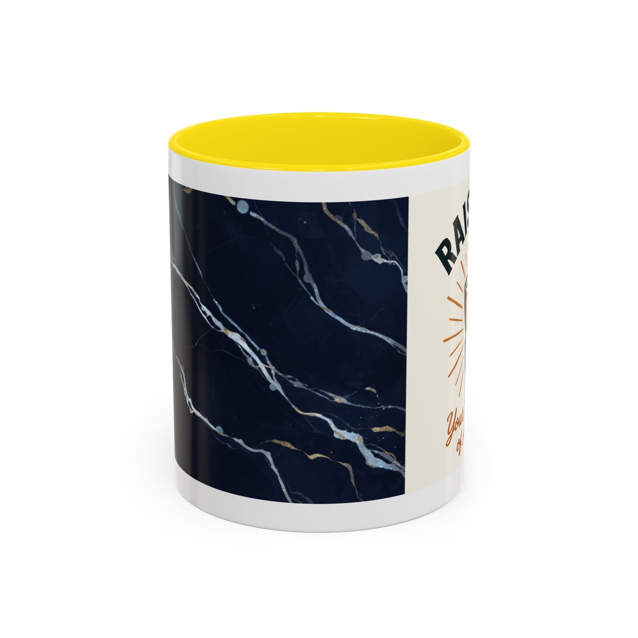 Sunshine Coffee Pour Mug Accent Coffee Mug | retro sunburst coffee design