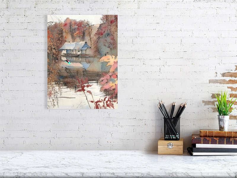 Artistic Canvas Wall Art, Home Decor, Nature Scene, Rustic Wall Decor, Gift for Nature Lovers, Cozy Living Room Decoration