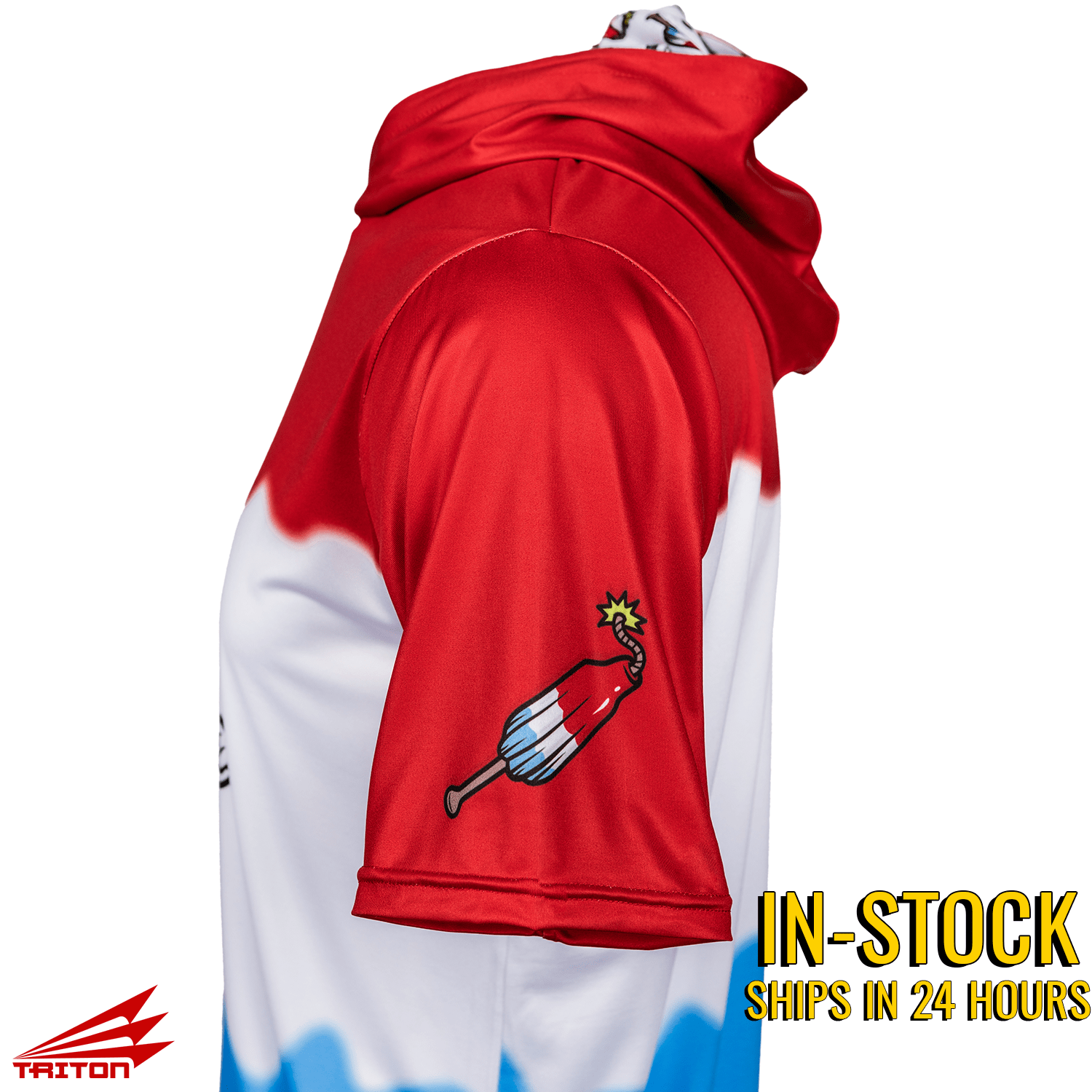 Bomb Squad Pop Baseball HyperMAX Short Sleeve Hoodie