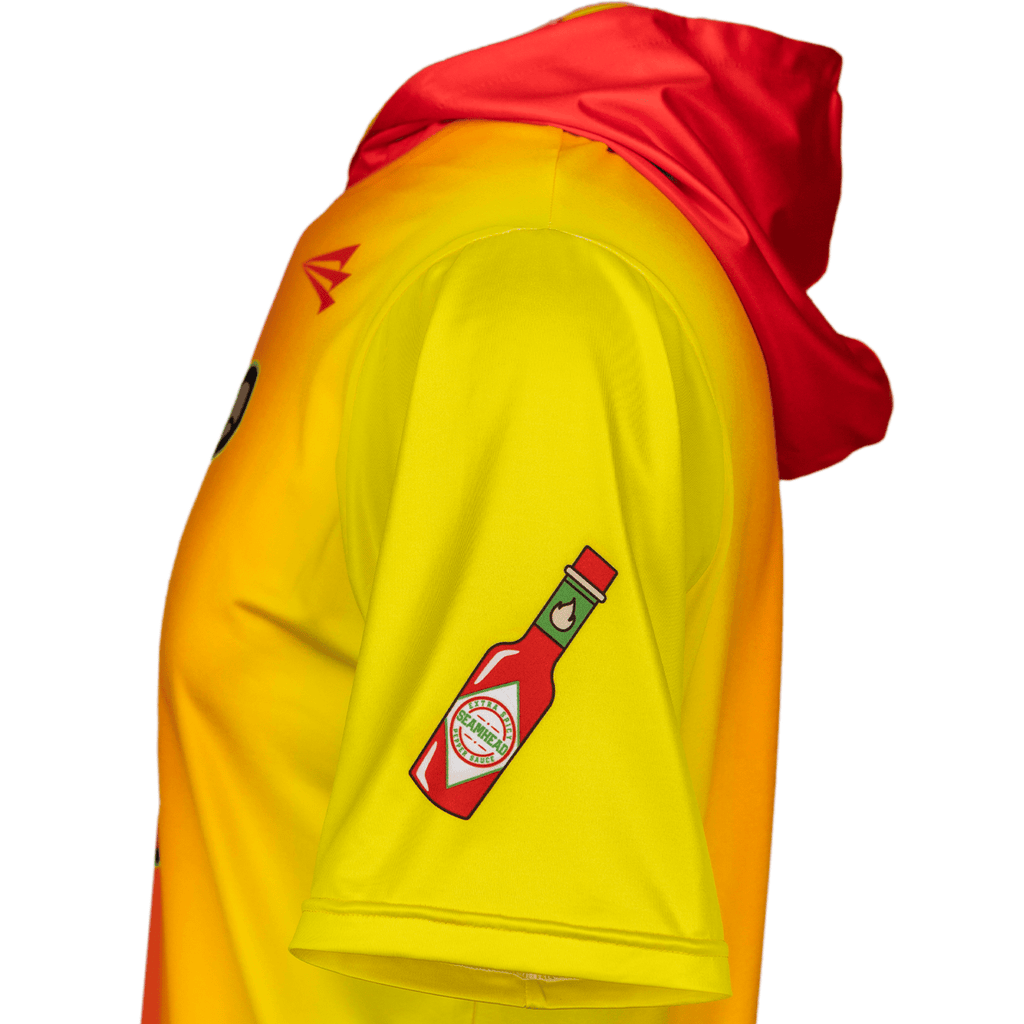 Ghost Peppers Baseball HyperMAX Short Sleeve Hoodie