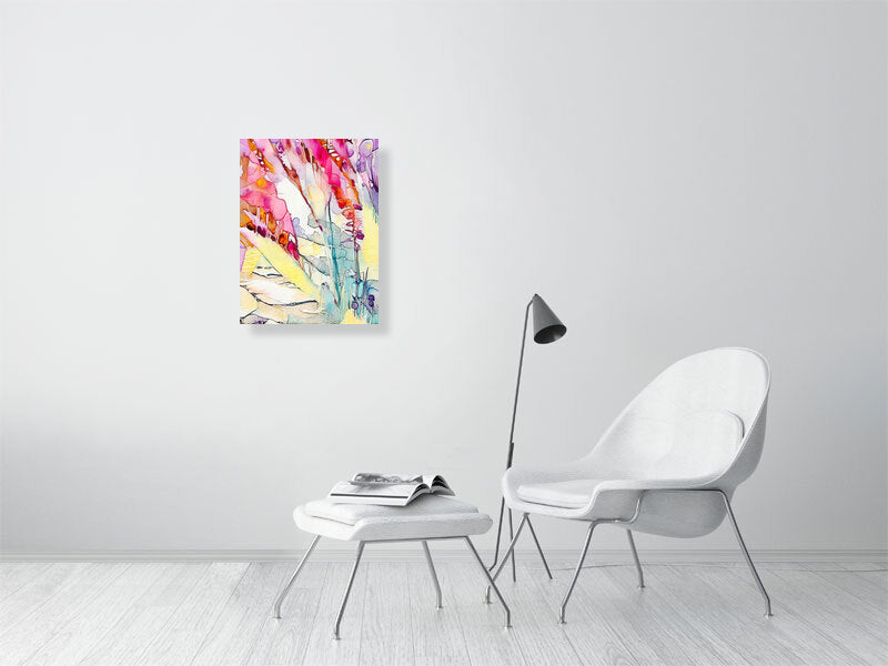Vibrant Flora Abstract Fine Art Print, Bohemian Wall Decor, Colorful Home Decoration, Perfect Gift for Art Lovers, Modern Wall Art