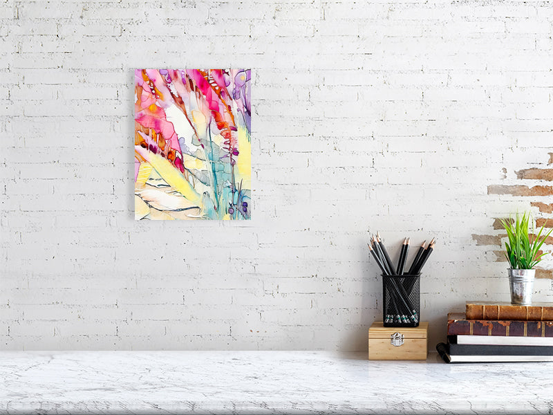 Vibrant Flora Abstract Fine Art Print, Bohemian Wall Decor, Colorful Home Decoration, Perfect Gift for Art Lovers, Modern Wall Art