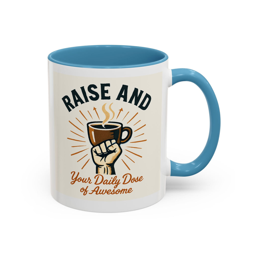 Sunshine Coffee Pour Mug - Retro Sunburst Accent Coffee Mug