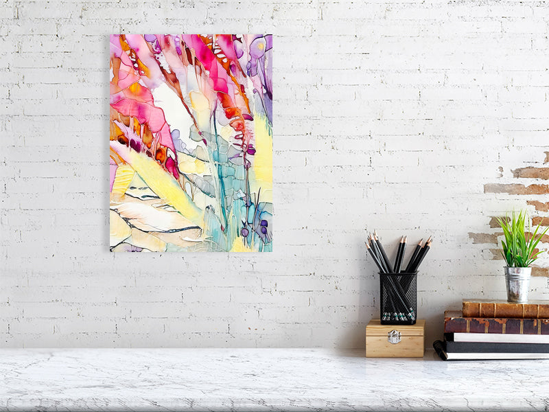 Vibrant Flora Abstract Fine Art Print, Bohemian Wall Decor, Colorful Home Decoration, Perfect Gift for Art Lovers, Modern Wall Art