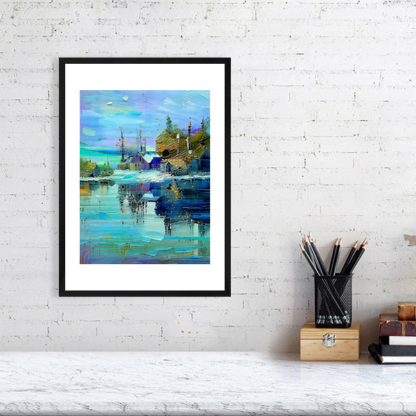 Fine Art Print, Colorful Landscape, Abstract Home Decor, Wall Art, Gift for Art Lovers, Modern Decor