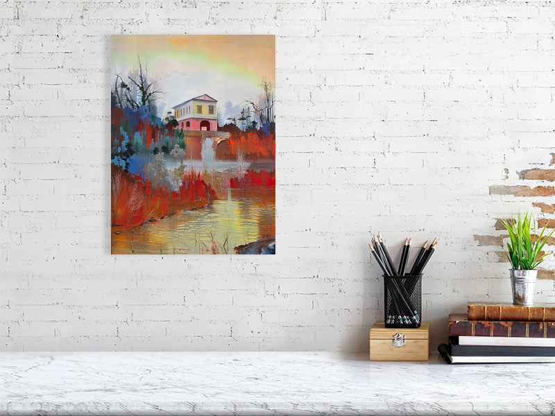 Artistic Wall Fine Art Print, Home Decor, Colorful Landscape, Contemporary Artwork, Gift for Nature Lovers