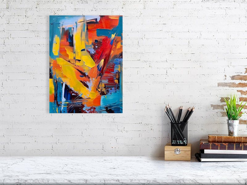 Vibrant Abstract Expressionist Fine Art Print, Colorful Wall Decor, Modern Home Accent, Gift for Art Lovers, Contemporary Artwork