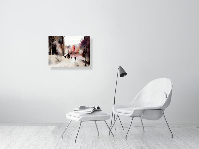 Serene Landscape Fine Art Print, Home Decor, Wall Art, Nature Decor, Gift for Art Lovers, Minimalist Design