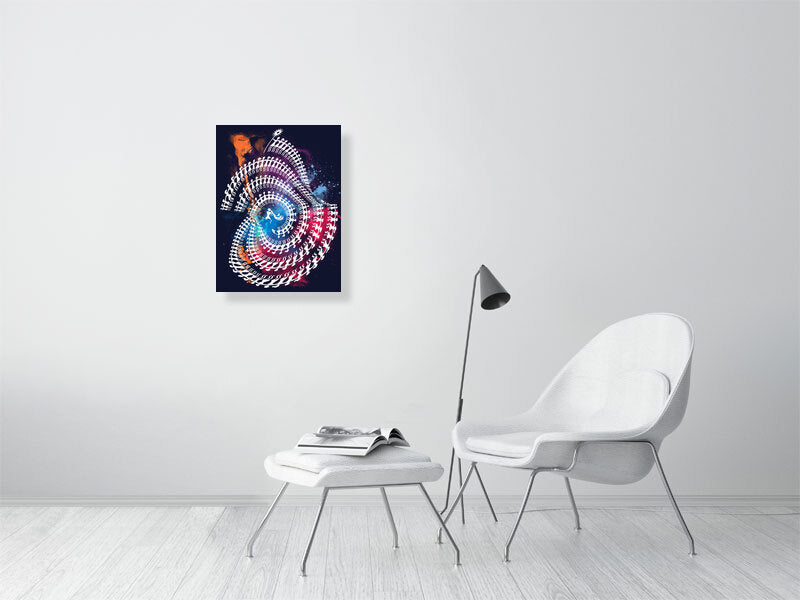 Spiral Tribal Dance Fine Art Print, Abstract Wall Decor, Meditation Gift, Psychedelic Art Print, Home or Office Decoration
