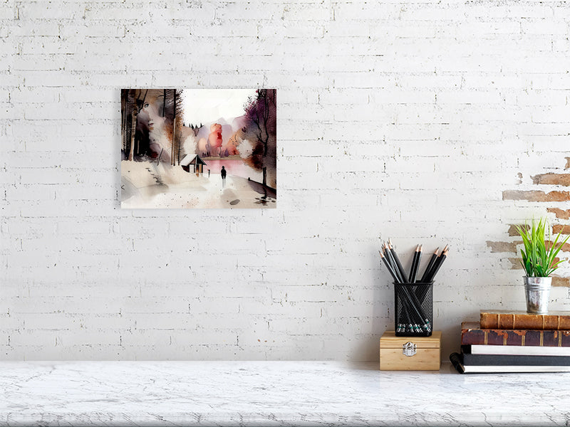 Serene Landscape Fine Art Print, Home Decor, Wall Art, Nature Decor, Gift for Art Lovers, Minimalist Design