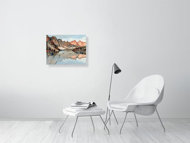 Fine Art Print - Scenic Mountain Reflection, Nature Decor, Home Aesthetic, Gift for Nature Lovers, Rustic Wall Decor