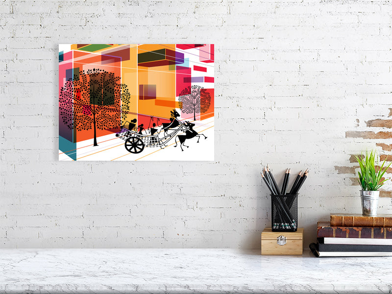 Vibrant Urban Fine Art Print, Colorful Wall Decor, Modern Home Decoration, Gift for Art Lovers, Unique Colorful Art Piece