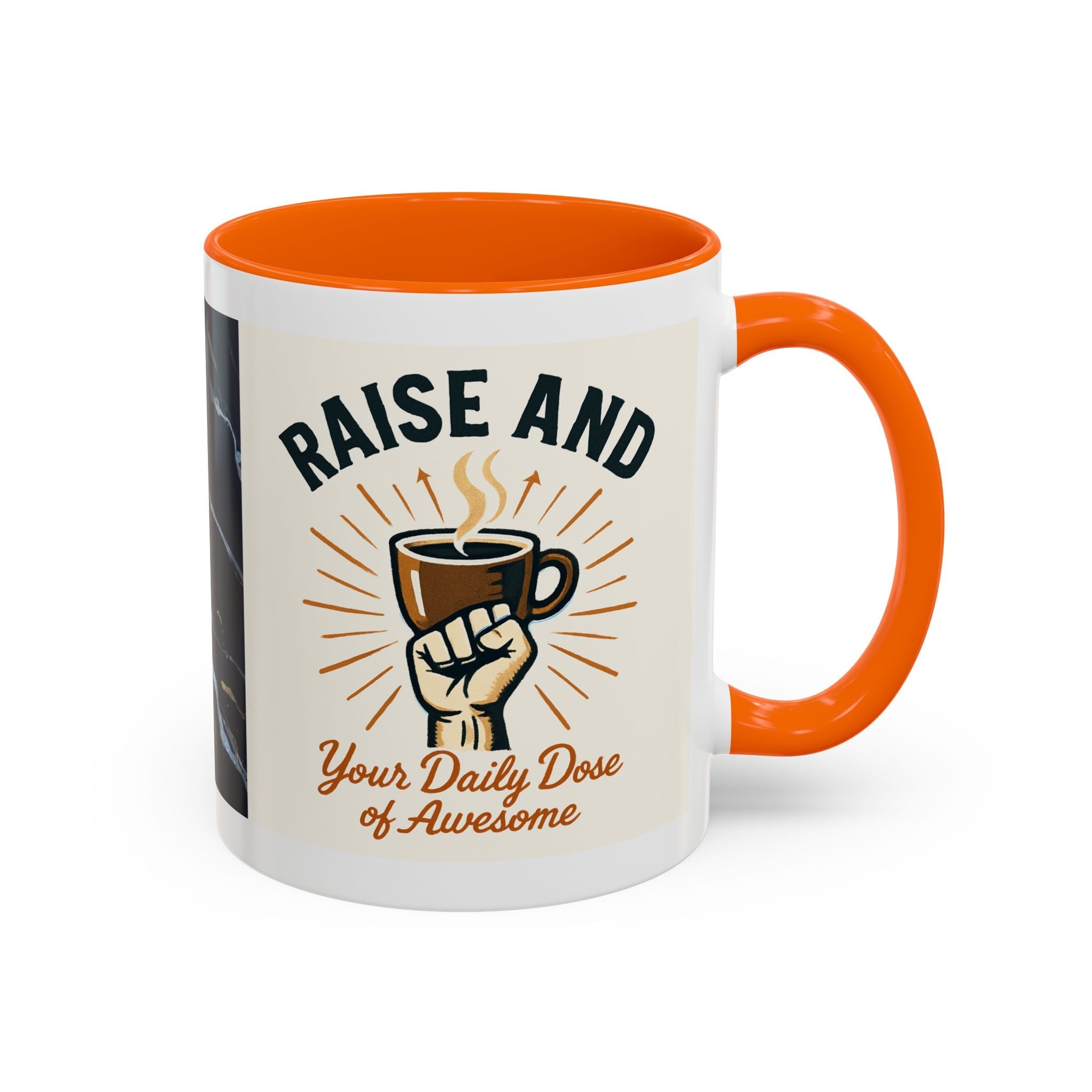 Sunshine Coffee Pour Mug Accent Coffee Mug | retro sunburst coffee design