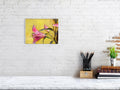 Floral Matte Canvas Art, Wall Decor, Yellow Flower Print, Home Decor Gift, Living Room Art, Modern Floral Wall Art