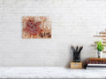 Artistic Stretched Tribal Fine Art Print, Rustic Home Decor, Nature-Inspired Art, Tree and Cart Design, Unique Gift for Art Lovers