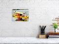 Fine Art Print, Vibrant Wall Decor, Boat Artwork, Home & Office Decoration, Modern Art Piece, Gift for Art Lovers