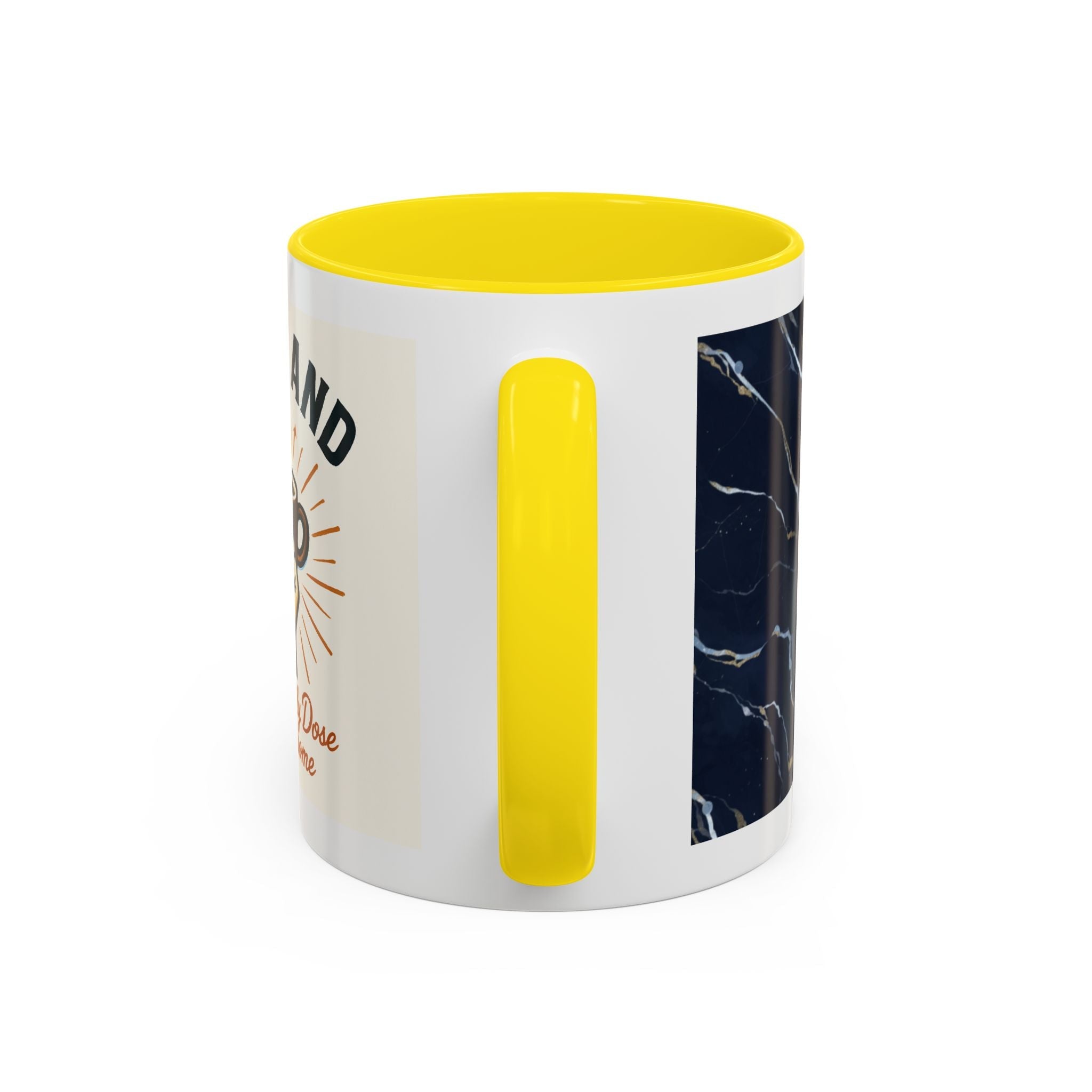 Sunshine Coffee Pour Mug Accent Coffee Mug | retro sunburst coffee design