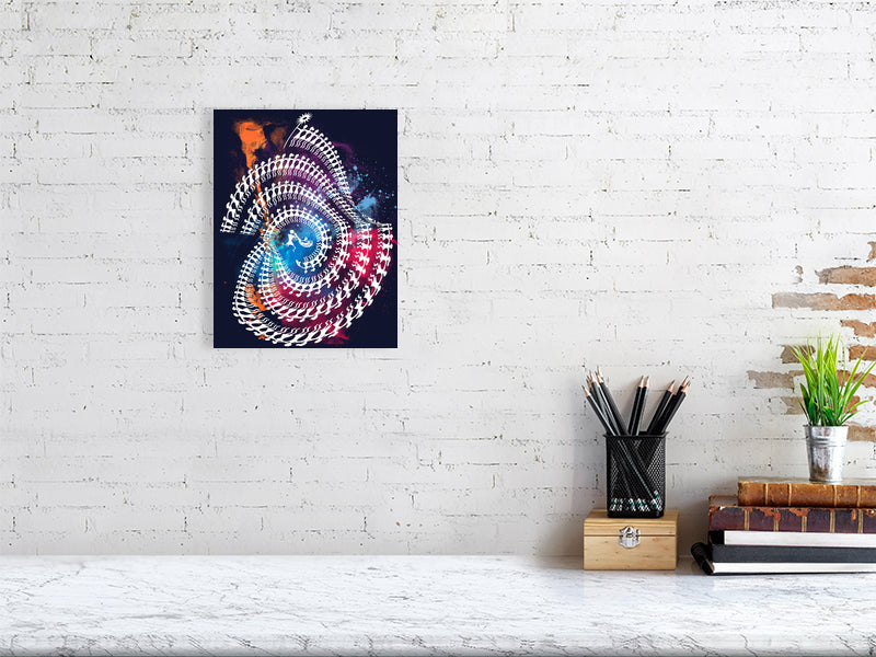 Spiral Tribal Dance Fine Art Print, Abstract Wall Decor, Meditation Gift, Psychedelic Art Print, Home or Office Decoration