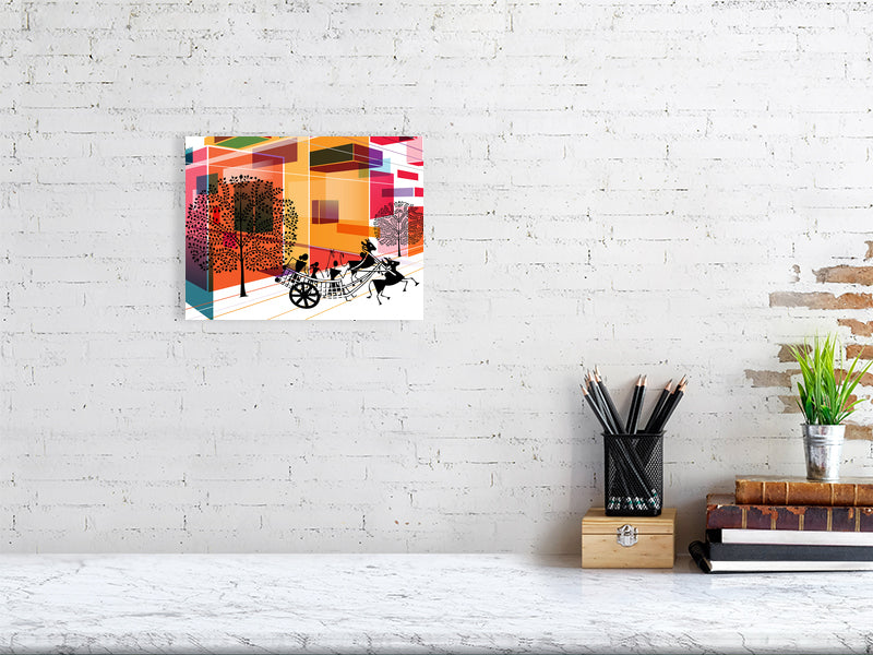 Vibrant Urban Fine Art Print, Colorful Wall Decor, Modern Home Decoration, Gift for Art Lovers, Unique Colorful Art Piece