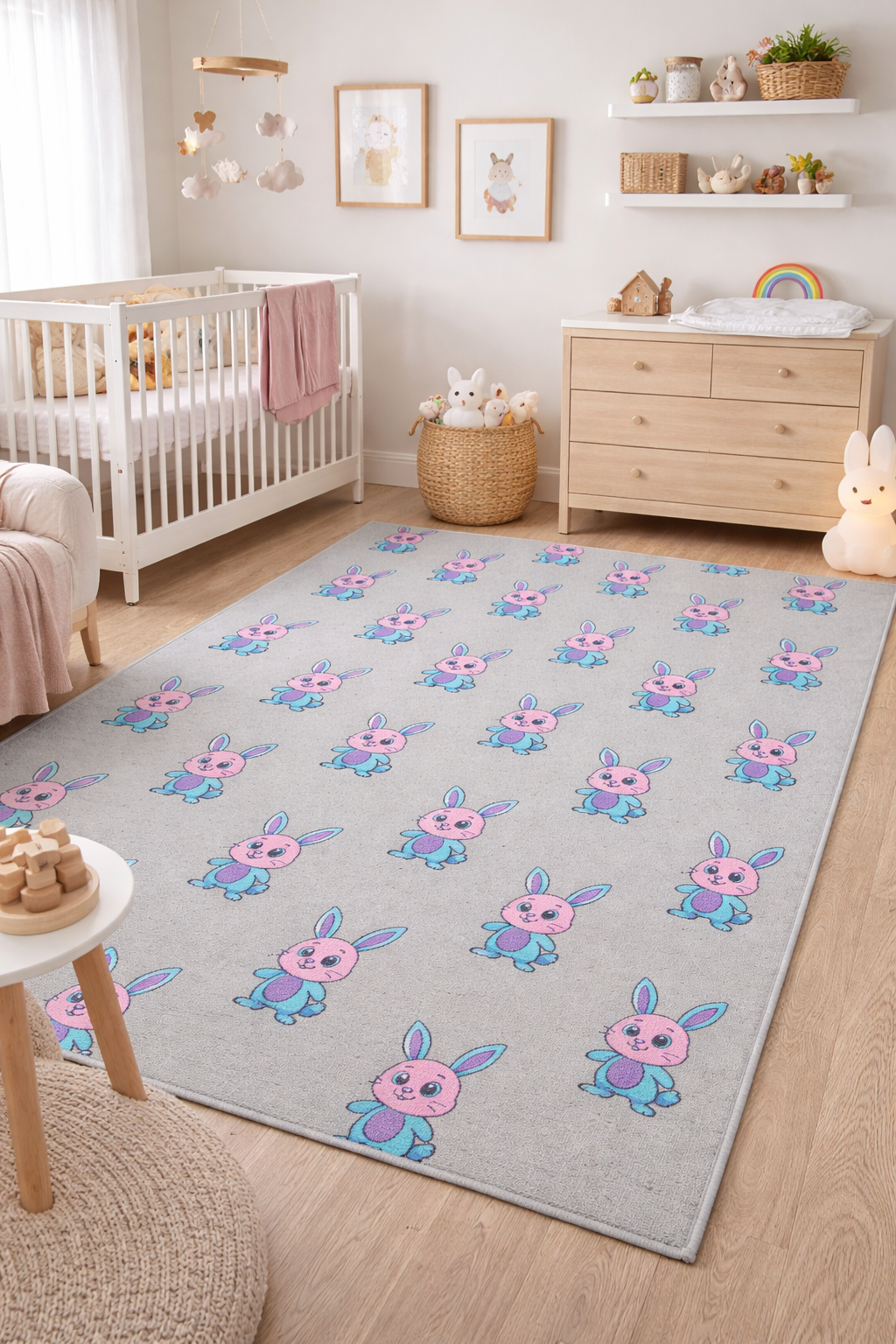 Bunny Area Rug | Soft Nature-Inspired Home Decor
