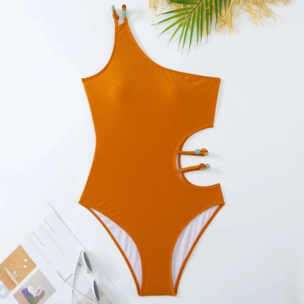 Tami Luxury One Shoulder one Piece swimsuit
