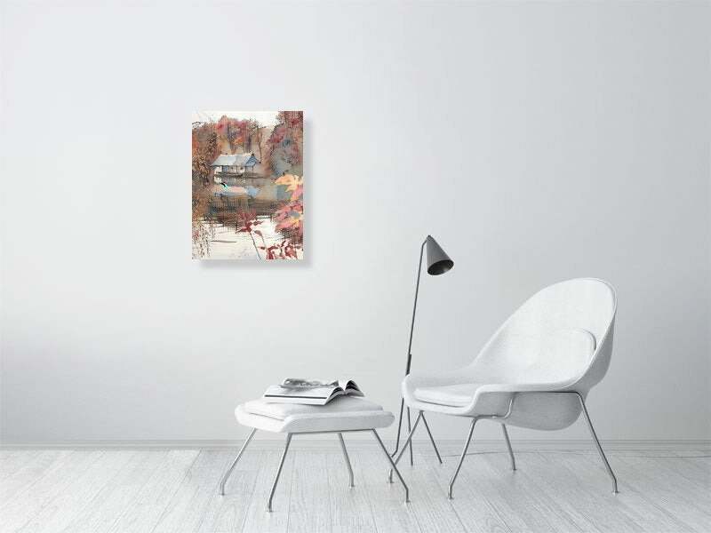 Artistic Canvas Wall Art, Home Decor, Nature Scene, Rustic Wall Decor, Gift for Nature Lovers, Cozy Living Room Decoration