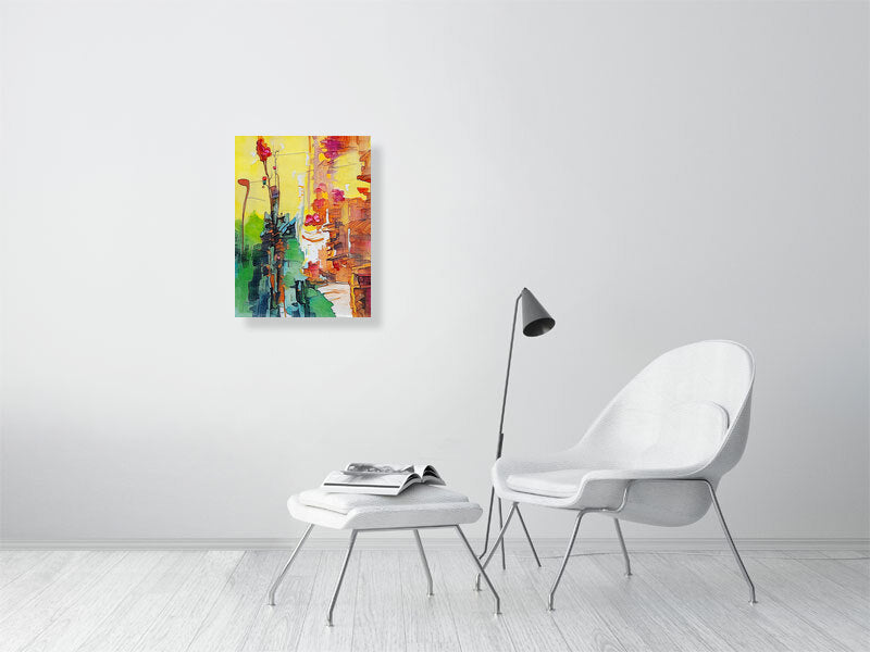 Colorful Urban Abstract Fine Art Print, Home Decor, Gift for Art Lovers, Bright Room Accent, Unique Wall Piece