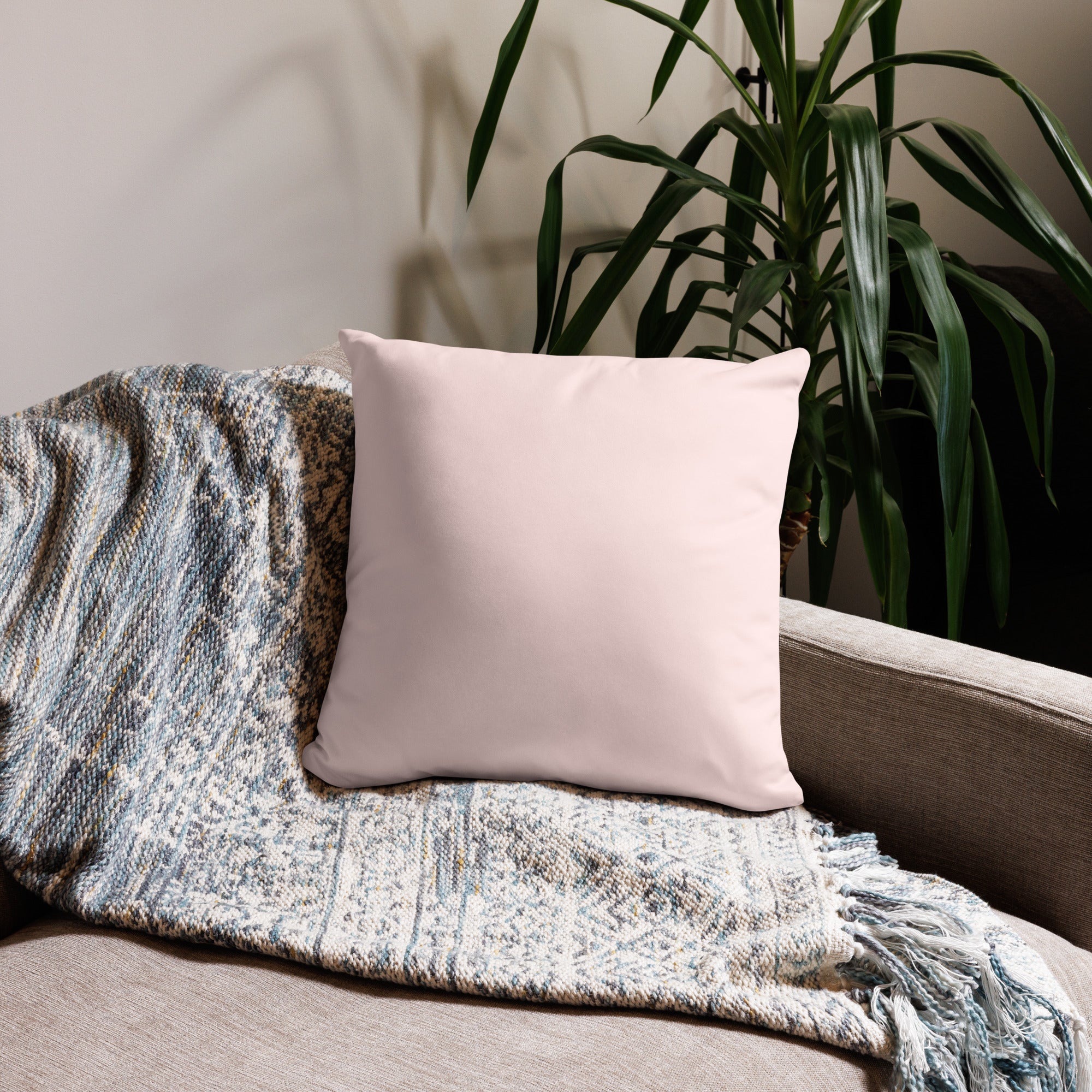 Floral Decorative Throw Pillow | Machine Washable | Soft Polyester with Insert