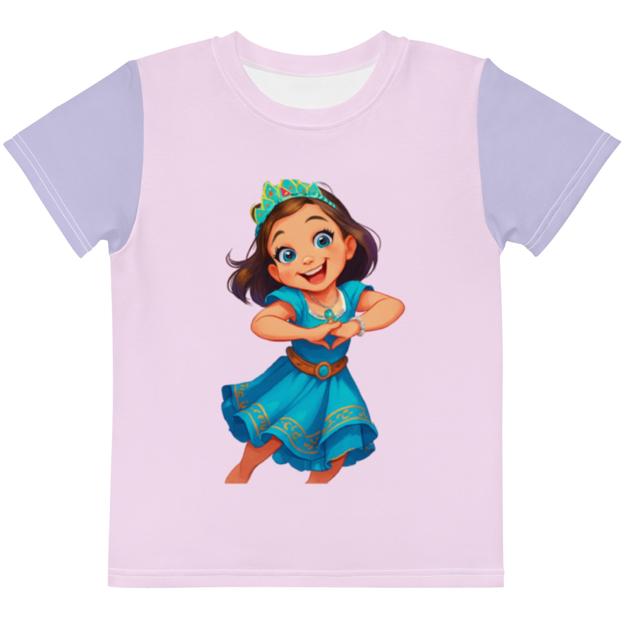 Kids Cotton Crew Neck T-Shirt - Soft Stretch Tee for Children