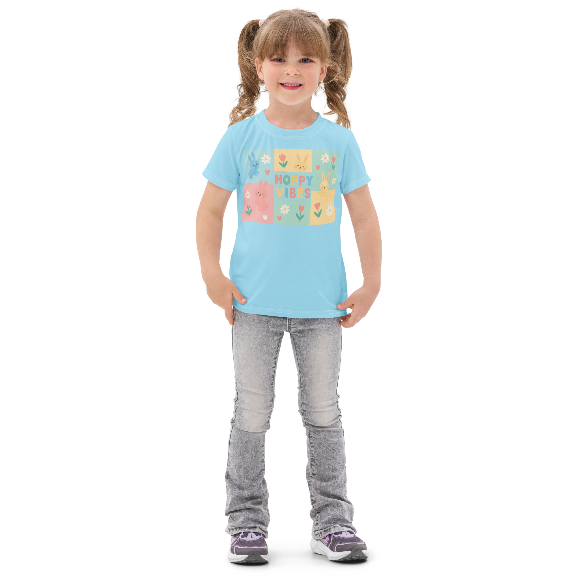 Kids Cotton Crew Neck T-Shirt - Soft Comfortable Tee for Children