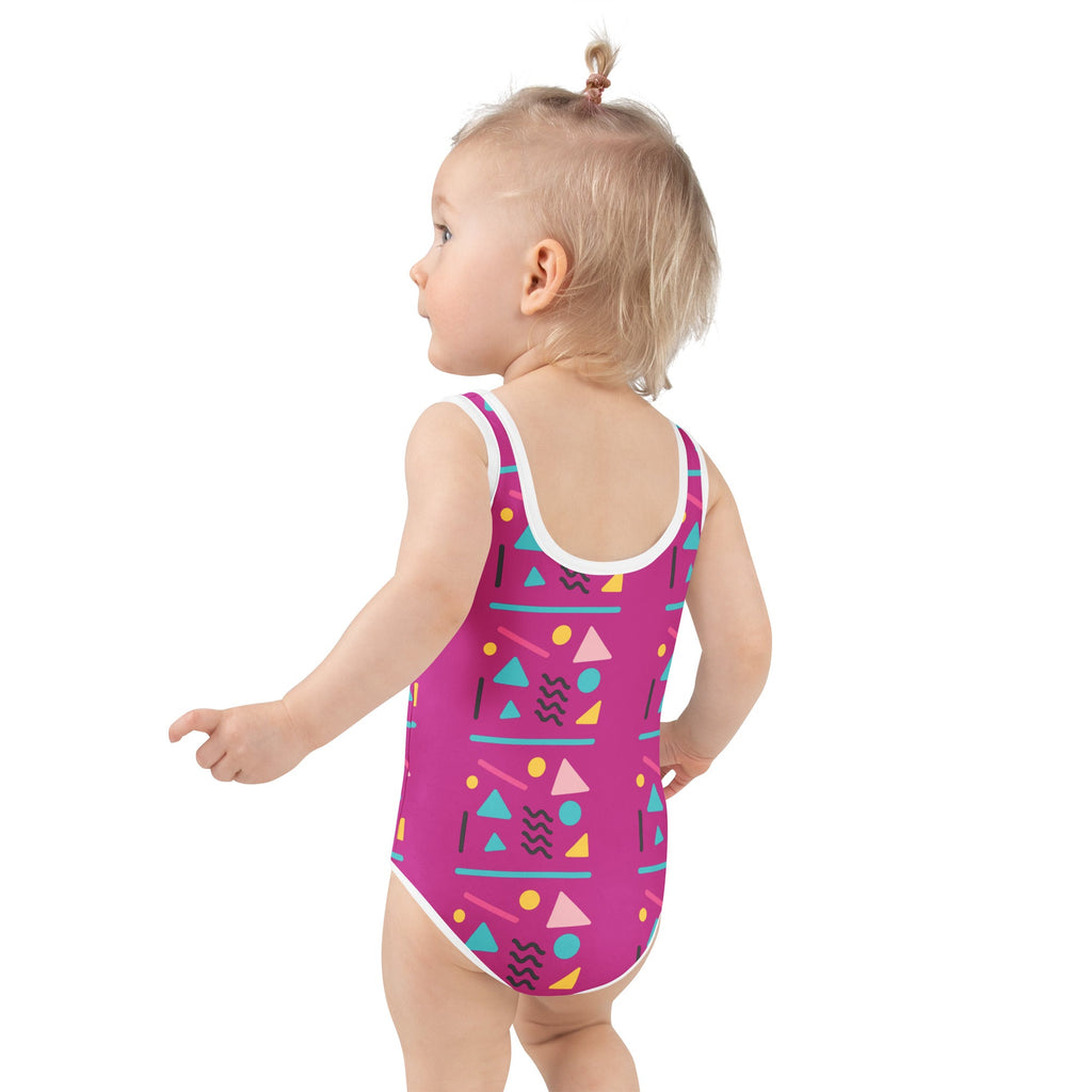 All-Over Print Kids Swimsuit | Colorful One-Piece | UPF Sun Protection