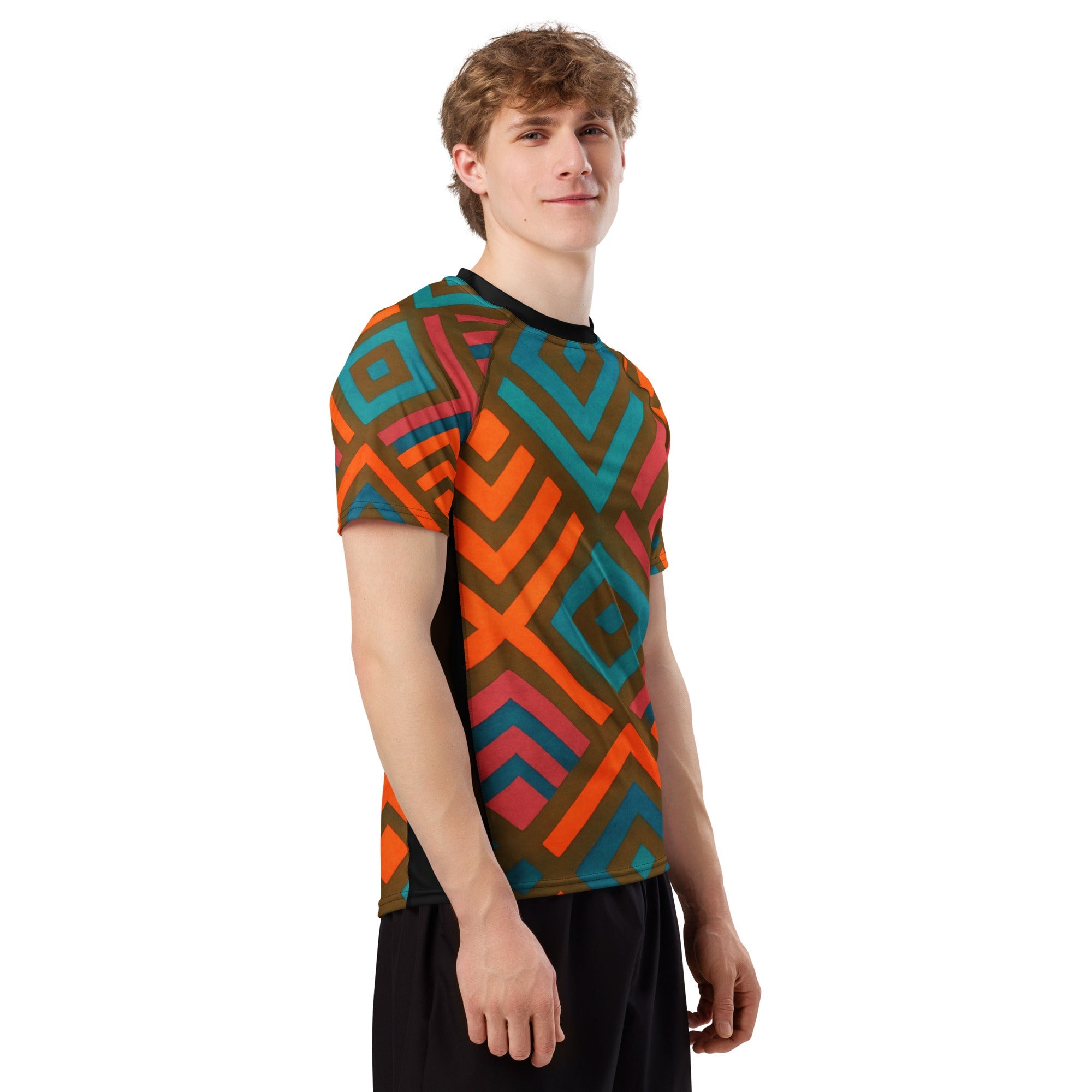 All-Over Print Men's Rash Guard | UPF 50+ Sun Protection | Quick-Dry Swimwear