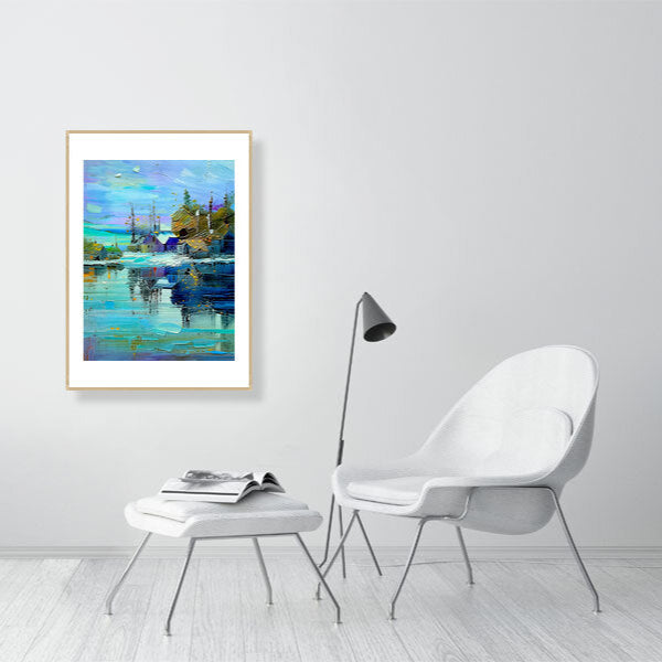 Fine Art Print, Colorful Landscape, Abstract Home Decor, Wall Art, Gift for Art Lovers, Modern Decor