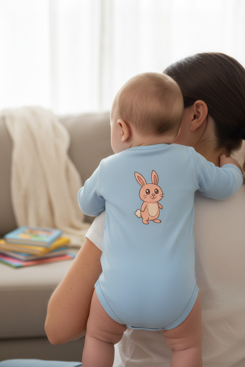 Cute Bunny Infant Bodysuit | Baby Shower Gift, Newborn Outfit, Toddler Clothing, Cute as Can Be, Spring Clothing