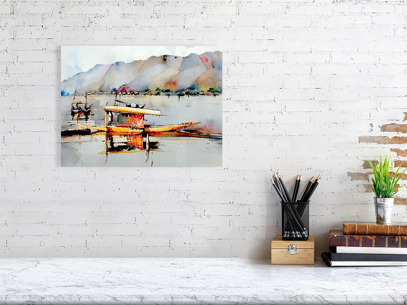 Watercolor Boat Fine Art Print, Nautical Home Decor, Coastal Wall Art, Marine Artwork, Gift for Art Lovers
