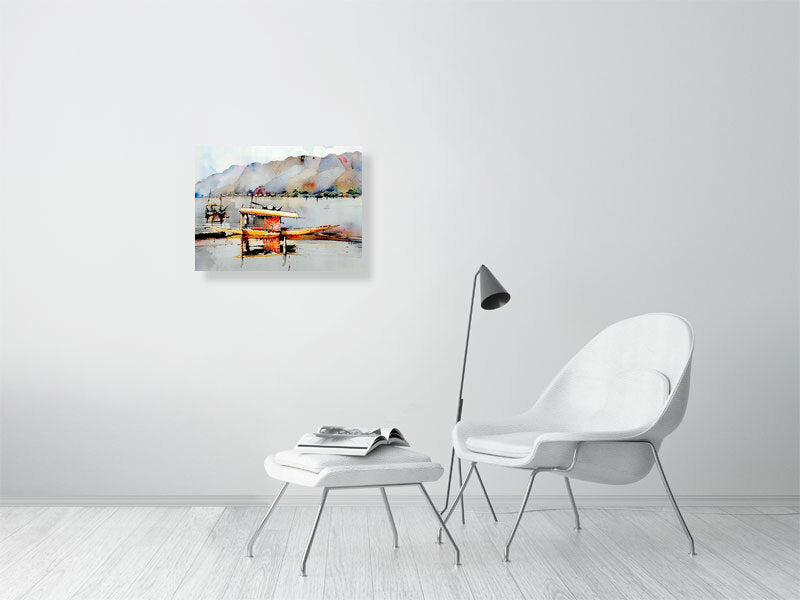 Watercolor Boat Fine Art Print, Nautical Home Decor, Coastal Wall Art, Marine Artwork, Gift for Art Lovers