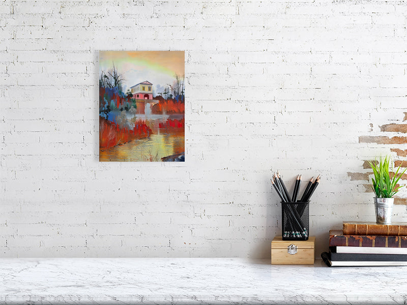 Artistic Wall Fine Art Print, Home Decor, Colorful Landscape, Contemporary Artwork, Gift for Nature Lovers