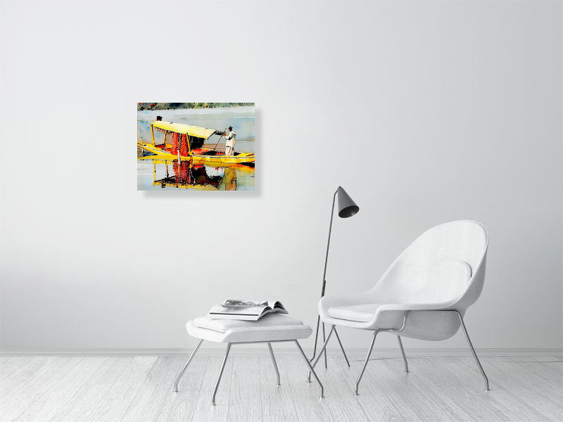 Fine Art Print, Vibrant Wall Decor, Boat Artwork, Home & Office Decoration, Modern Art Piece, Gift for Art Lovers