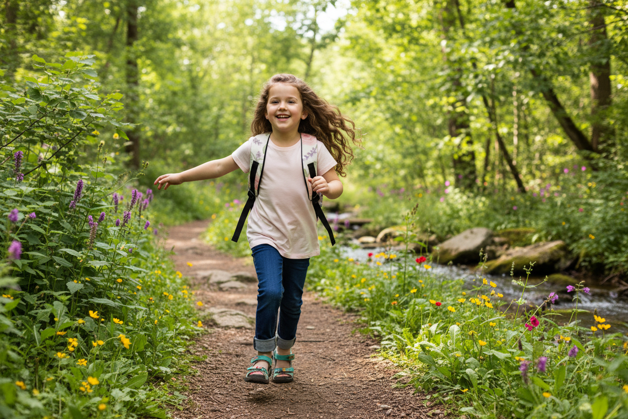 Kids Faith & Floral Backpack | Water-Resistant | Adjustable Straps & Laptop Sleeve