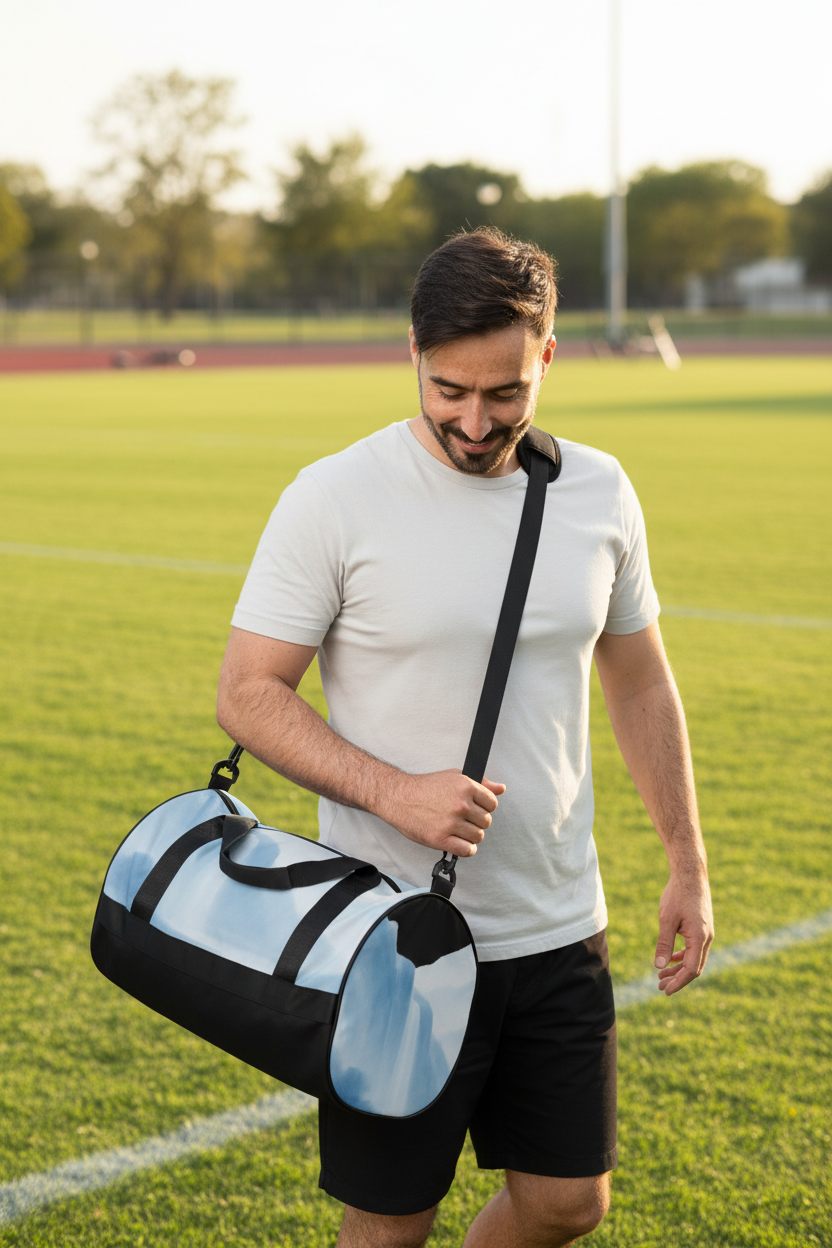 All-Over Print Gym Bag - Durable Water-Resistant Workout & Travel Bag